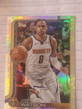 Topps Basketball Card -Topps Holo Foil Holographic Peyton Watson